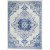 5' X 7' Ivory And Blue Medallion Area Rug Polypropylene Decor