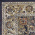3' X 5' Navy Blue Gold And Ivory Medallion Area Rug