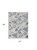 5' X 8' Blue And Grey Floral Stain Resistant Non Skid Area Rug