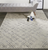 2' X 3' Silver Gray And White Abstract Stain Resistant Area Rug