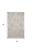 2' X 3' Silver Gray And White Abstract Stain Resistant Area Rug
