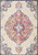 8' Blue And Beige Medallion Runner Rug