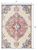 8' Blue And Beige Medallion Runner Rug