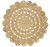 Sunshine Golden Natural Jute Area Rug