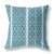 20" X 20" Blue And Brown Broadcloth Floral Throw Pillow