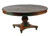 72" Brown Rounded Solid Wood Dining Table
