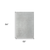 5' X 7' Gray Diamond Area Rug