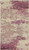2' X 4' Ivory And Pink Abstract Power Loom Non Skid Area Rug