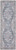 2' X 6' Light Blue Oriental Power Loom Distressed Washable Runner Rug