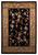 3' X 5' Tan Black And Beige Floral Vines Area Rug