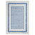 6' X 9' Ivory And Blue Geometric Area Rug Polypropylene Home Accent