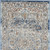 Homeroots Home Decor 2 x 4 Inches Ivory And Blue Oriental Power Loom Non-Skid Area Rug