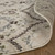 Homeroots Home Decor 8' Round Ivory Gray and Olive Floral Stain Resistant Area Rug