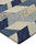 2' X 3' Blue Ivory And Gray Wool Geometric Tufted Handmade Area Rug