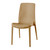 Set of Four Tan Heavy Duty Plastic Outdoor Stacking Dining Chairs