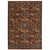 3' X 5' Red Blue Gold And Ivory Oriental Power Loom Stain Resistant Area Rug With Fringe