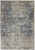 4' X 6' Blue And Beige Abstract Power Loom Distressed Non Skid Area Rug