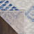 6' X 9' Blue And Gray Geometric Area Rug Polypropylene