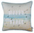 Square Happy Place Beach Quote Decorative Throw Pillow Cover