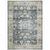 2' X 3' Blue And Gold Oriental Distressed Area Rug
