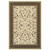 4' X 6' Ivory And Black Oriental Power Loom Stain Resistant Area Rug
