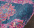 8' Blue And Pink Medallion Distressed Runner Rug