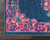 8' Blue And Pink Medallion Distressed Runner Rug