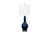 Set of 2 Cobalt Blue Modern Glass Table Lamps - 808230073630