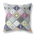 20" X 20" Beige And Pink Broadcloth Floral Throw Pillow