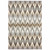 4' X 6' Gray And Taupe Ikat Pattern Area Rug