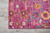 8' Fuchsia And Orange Floral Distressed Runner Rug