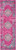 Homeroots Home Decor Fuchsia and Blue Distressed Runner Rug, 2 x 6 Inch