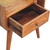 22" Chestnut Solid Wood One Drawer Nightstand