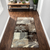 10' Beige Brown And Gray Floral Distressed Runner Rug