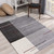 4' X 6' Gray Modern Geometric Area Rug
