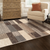 5' X 8' Beige Slate Gray And Brown Patchwork Area Rug