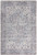 5' X 7' Grey Oriental Power Loom Distressed Washable Area Rug