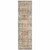 2' X 8' Rust Blue Ivory And Gold Oriental Printed Stain Resistant Non Skid Runner Rug - 606114618461