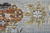 7' X 10' Gray Blue and Green Floral Power Loom Area Rug