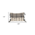 14" X 20" Beige and Black Southwestern Cotton Throw Pillow With Tassels