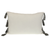 14" X 20" Beige and Black Southwestern Cotton Throw Pillow With Tassels
