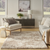 5' X 7' Beige and Ivory Abstract Shag Area Rug