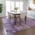 9' X 12' Lavender And Purple Abstract Washable Indoor Outdoor Area Rug
