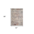 4' X 6' Gray Ivory And Brick Red Abstract Area Rug With Fringe
