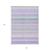 3' X 5' Lavender Pink And Lime Green Southwestern Washable Indoor Outdoor Area Rug