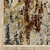 5' X 8' Beige Rust And Light Blue Abstract Distressed Area Rug With Fringe