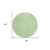 8' Mint Green And Ivory Round Geometric Washable Indoor Outdoor Area Rug