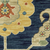 8' Blue And Gold Oriental Runner Rug With Fringe