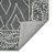 2' X 3' Gray And Ivory Wool Geometric Hand Hooked Area Rug