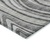 8' Gray Charcoal And Ivory Round Abstract Washable Indoor Outdoor Area Rug